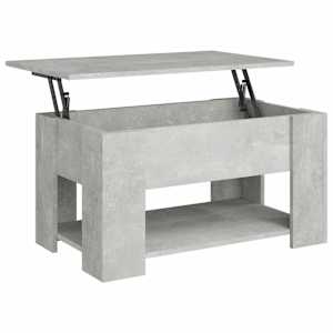 Konferenční stolek betonově šedý 79x49x41 cm kompozitní dřevo - obrázek 2
