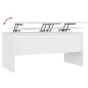 Konferenční stolek bílý 102 x 50,5 x 46,5 cm kompozitní dřevo - obrázek 8