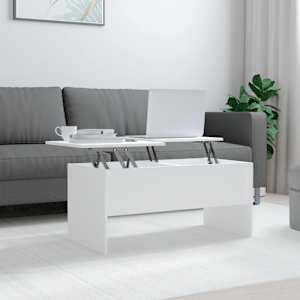 Konferenční stolek bílý 102 x 50,5 x 46,5 cm kompozitní dřevo - obrázek 1