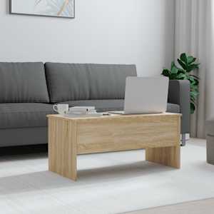 Konferenční stolek dub sonoma 102x50,5x46,5 cm kompozitní dřevo - obrázek 3