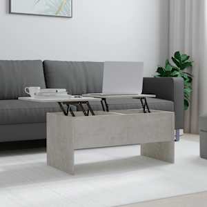 Konferenční stolek betonově šedý 102 x 50,5 x 46,5 cm kompozit - obrázek 1