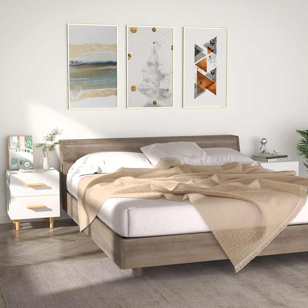 vidaXL Szafki nocne, 2 szt., bia�e, 40x35x47,5 cm