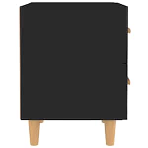 Noční stolky 2 ks černé 40 x 35 x 47,5 cm - obrázek 5