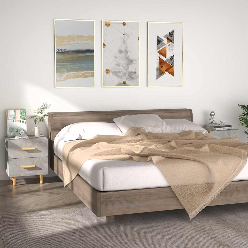 vidaXL Szafki nocne, 2 szt., szaro�� betonu, 40x35x47,5 cm
