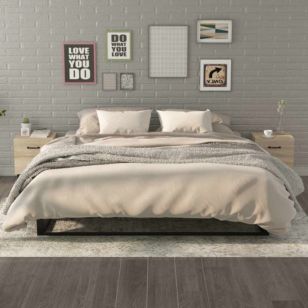 vidaXL Szafki nocne, 2 szt., d�b sonoma, 40x35x47,5 cm