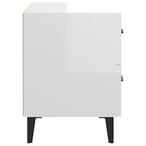 Noční stolky 2 ks bílé s vysokým leskem 40 x 35 x 47,5 cm - obrázek 7