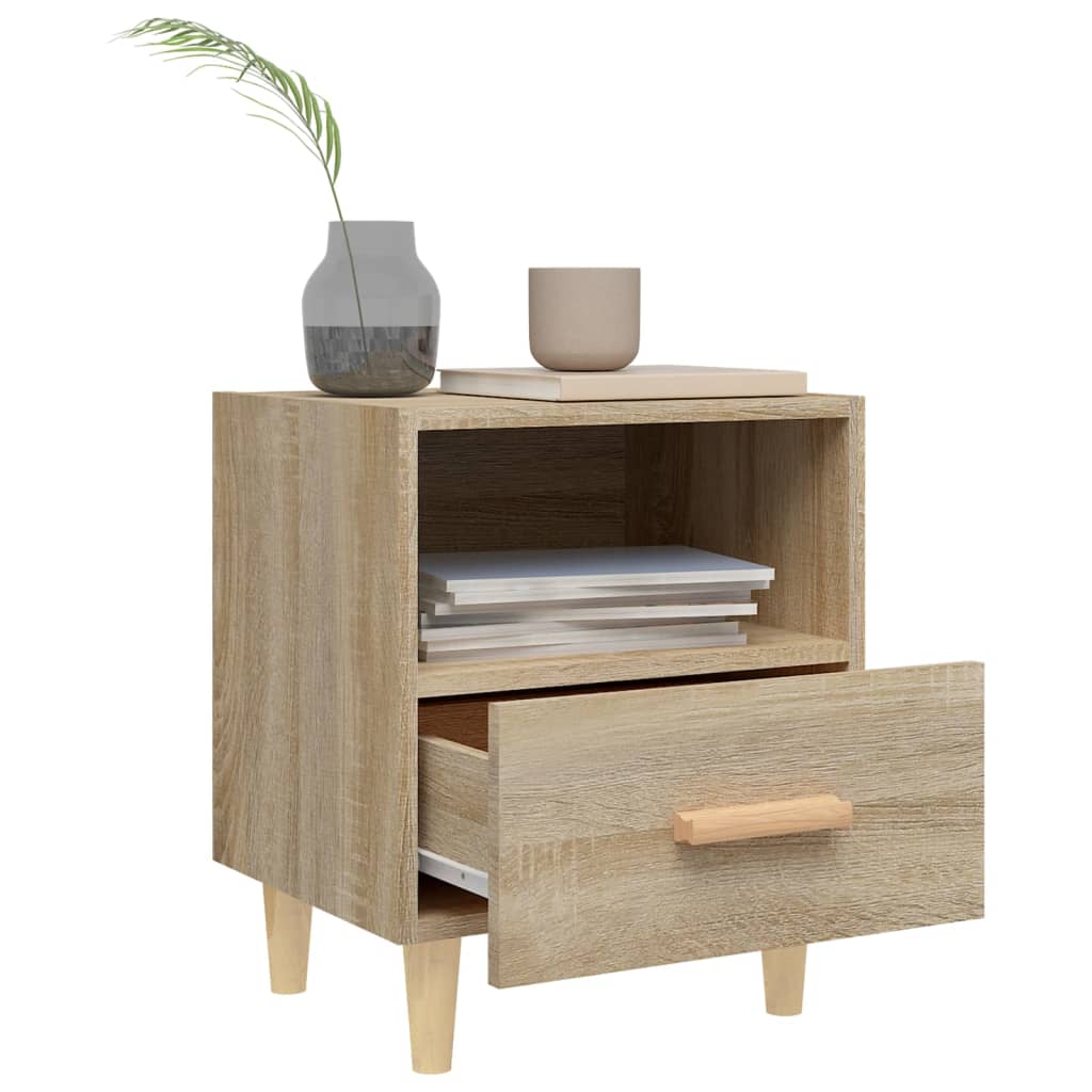 vidaXL Nachtkastjes 2 st 40x35x47 cm sonoma eikenkleurig