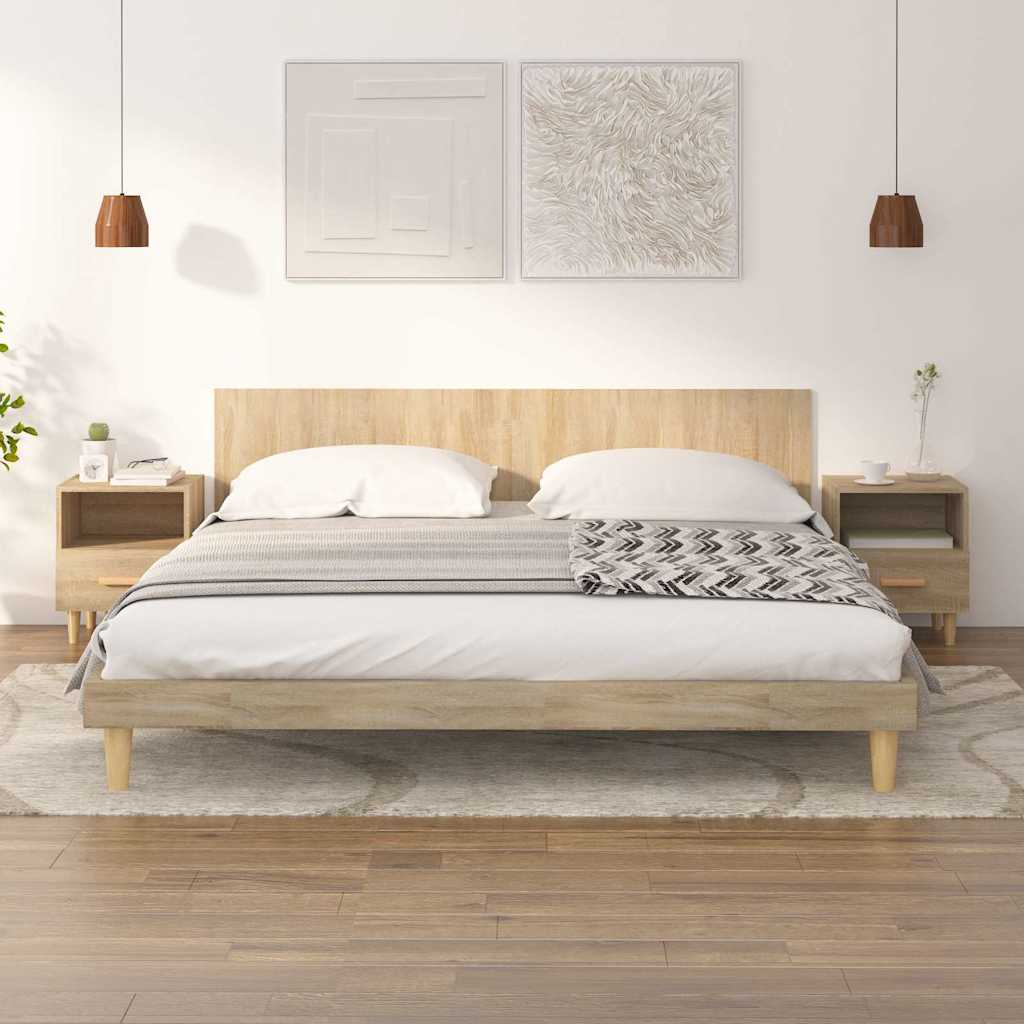 vidaXL Szafki nocne, 2 szt., d�b sonoma, 40x35x47 cm