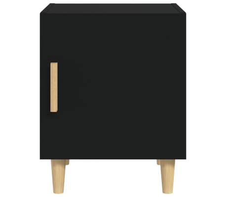 vidaXL Noćni ormarić crni od konstruiranog drva
