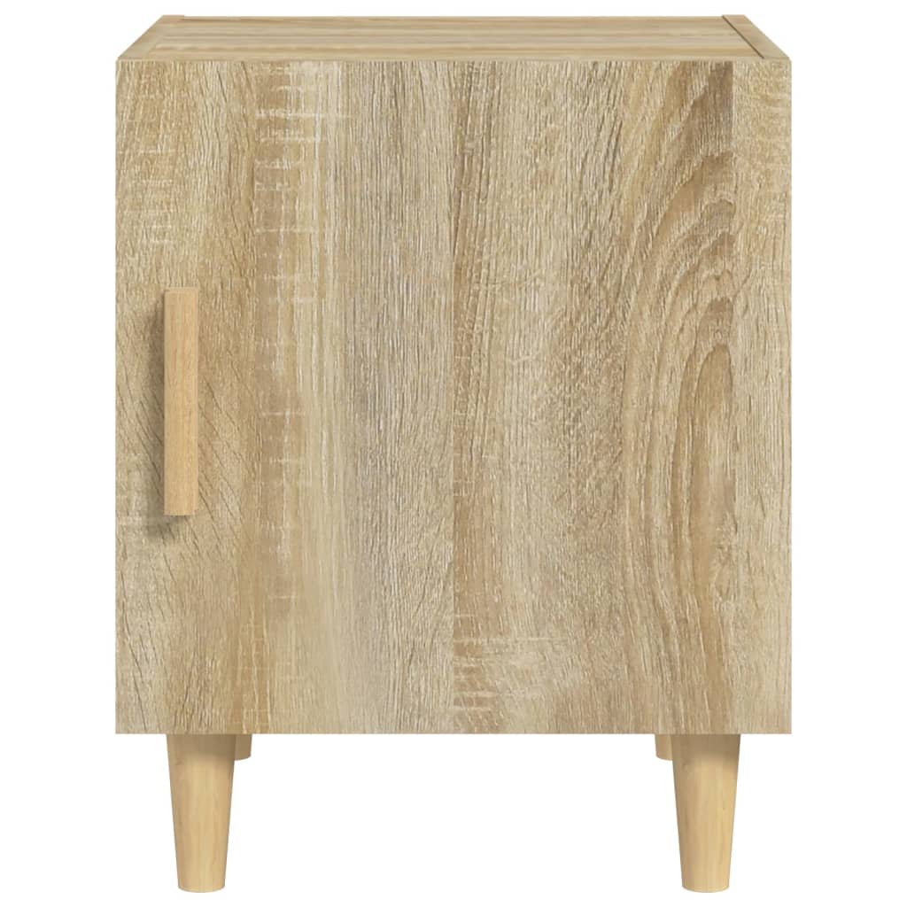 vidaXL Nachtkastje bewerkt hout sonoma eikenkleurig