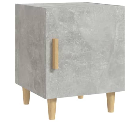 vidaXL 2 db betonszürke szerelt fa éjjeliszekrény