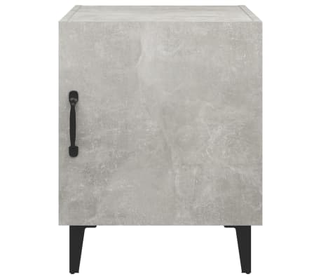 vidaXL Bedside Cabinet Concrete Grey Engineered Wood
