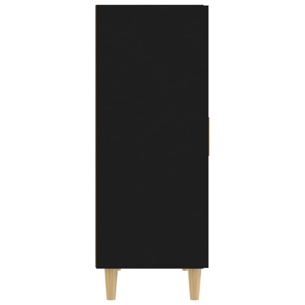 Příborník černý 70 x 34 x 90 cm kompozitní dřevo