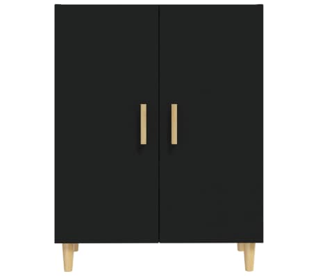 vidaXL Skjenk svart 70x34x90 cm konstruert tre