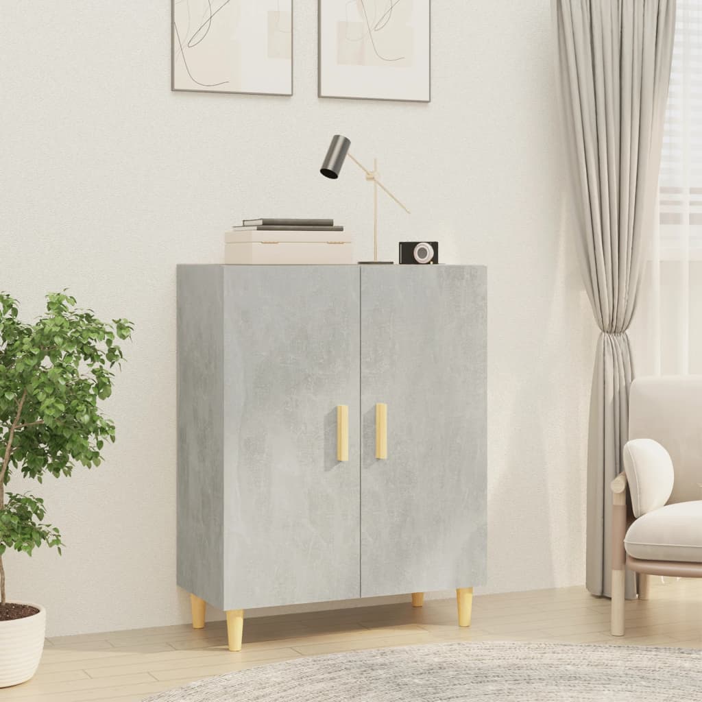vidaXL Komoda, szaro�� betonu, 70x34x90 cm, materia� drewnopochodny