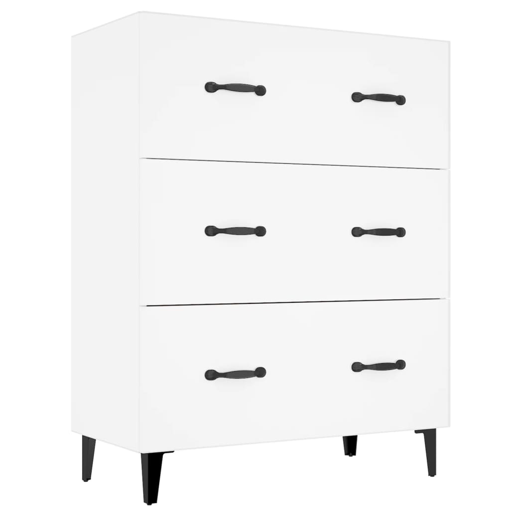 

vidaXL Sideboard White 27.4"x13.4"x35.4" Engineered Wood