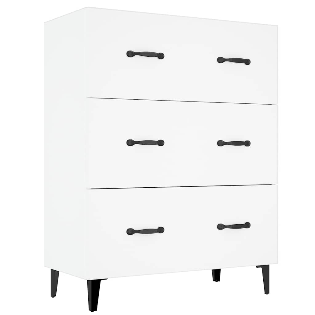 vidaXL Příborník bílý 69,5 x 34 x 90 cm kompozitní dřevo