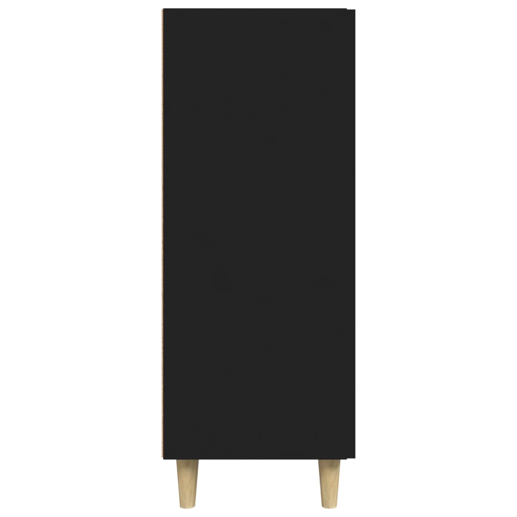 Komoda čierna 69,5x34x90 cm kompozitné drevo