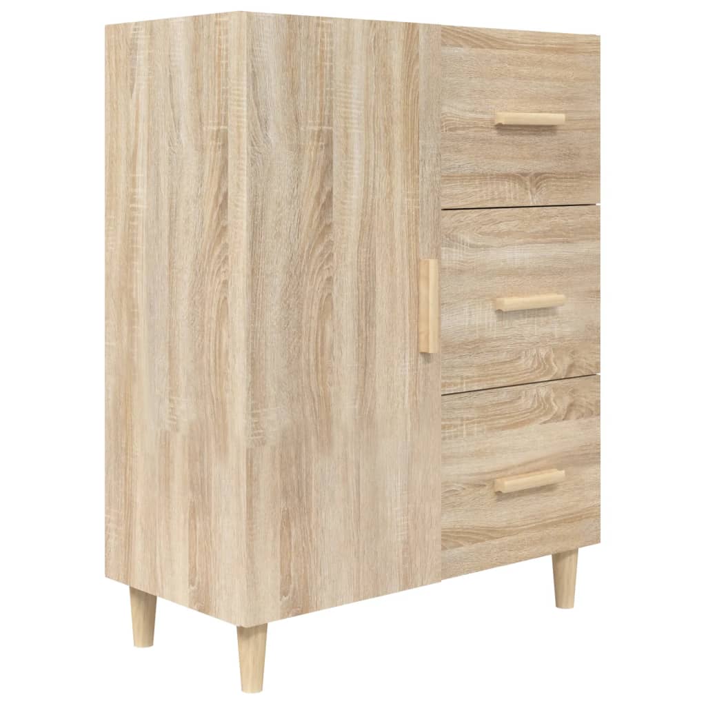 

vidaXL Sideboard Sonoma Oak 27.4"x13.4"x35.4" Engineered Wood