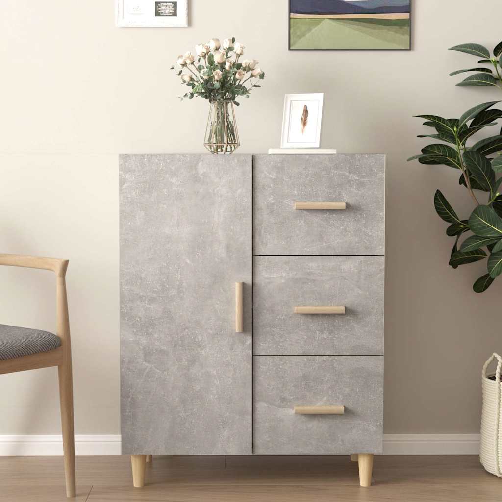 vidaXL Szafka, szaro�� betonu, 69,5x34x90 cm, materia� drewnopochodny
