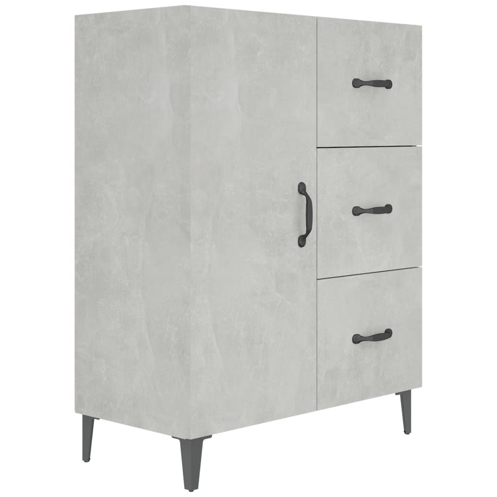 

vidaXL Sideboard Concrete Gray 27.4"x13.4"x35.4" Engineered Wood