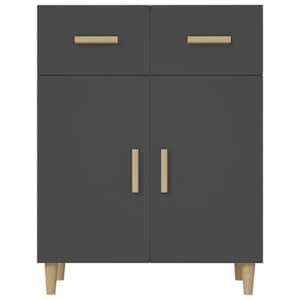 vidaXL Sideboard Black 69.5x34x89 cm Engineered Wood