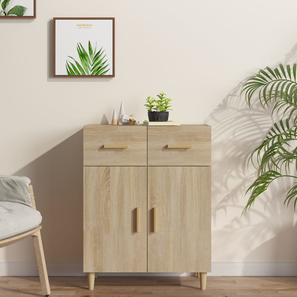 vidaXL Komoda, db sonoma, 69,5x34x89 cm, materia drewnopochodny