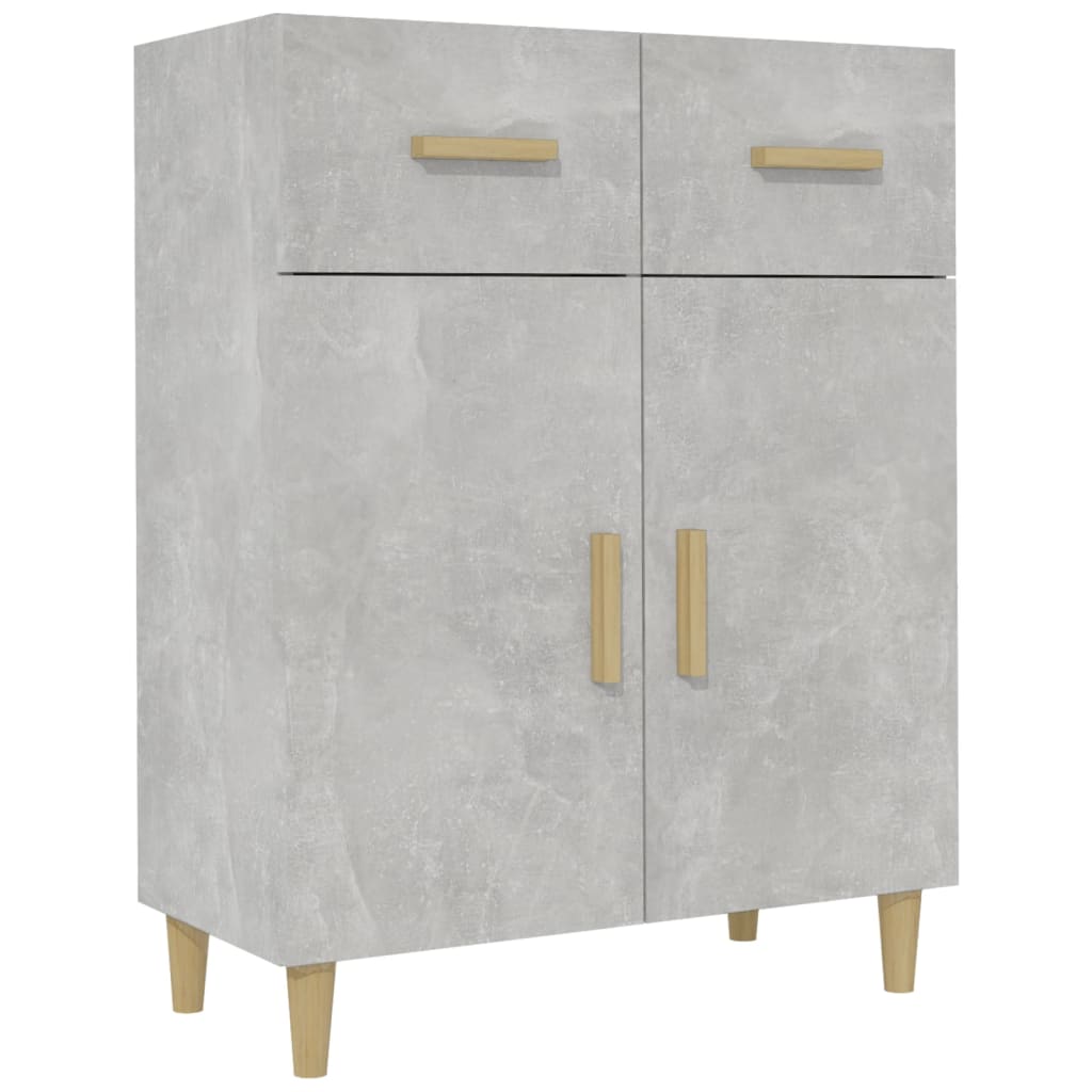 

vidaXL Sideboard Concrete Gray 27.4"x13.4"x35" Engineered Wood