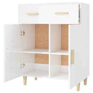 Příborník bílý s vysokým leskem 69,5x34x89 cm kompozitní dřevo - obrázek 4