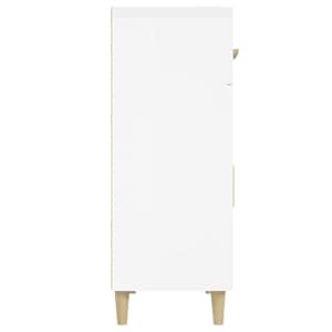 Příborník bílý s vysokým leskem 69,5x34x89 cm kompozitní dřevo - obrázek 5