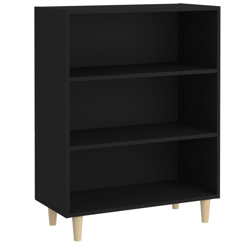 

vidaXL Sideboard Black 27.4"x12.8"x35.4" Engineered Wood