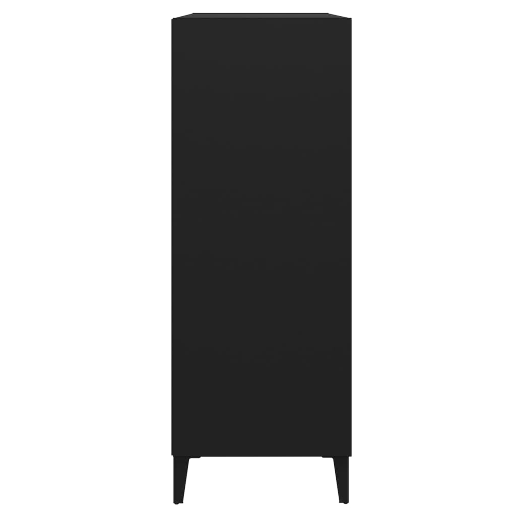 Příborník černý 69,5 x 32,5 x 90 cm kompozitní dřevo