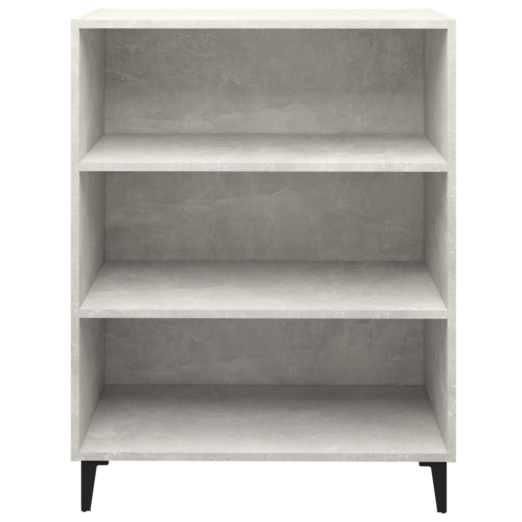 vidaXL Dressoir 69,5x32,5x90 cm bewerkt hout betongrijs