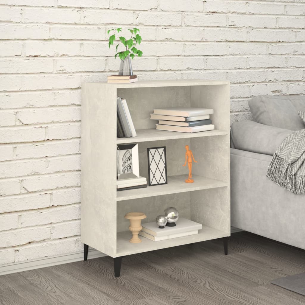 vidaXL Szafka, szaro betonu 69,5x32,5x90 cm, materia drewnopochodny