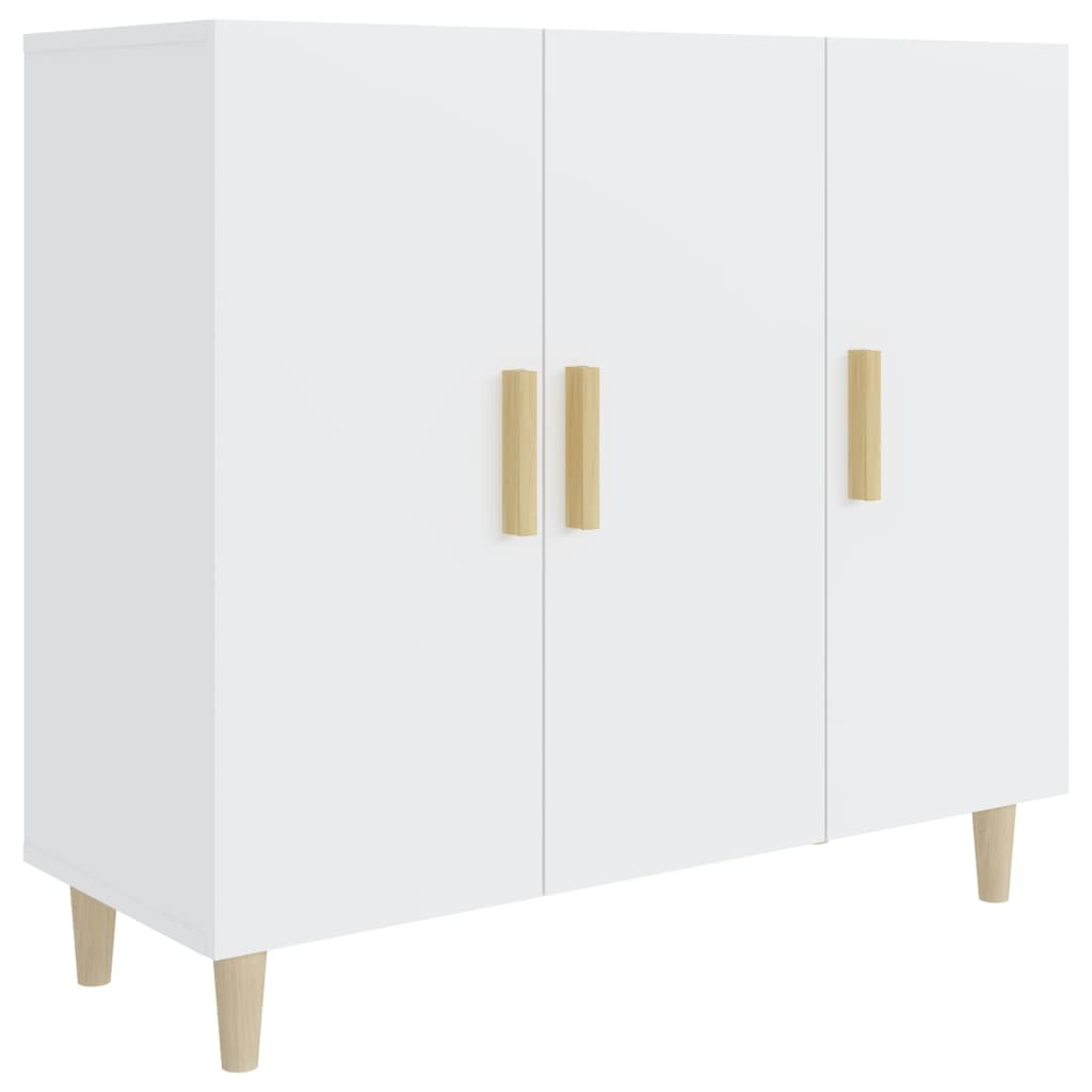 

vidaXL Sideboard White 35.4"x13.4"x31.5" Engineered Wood