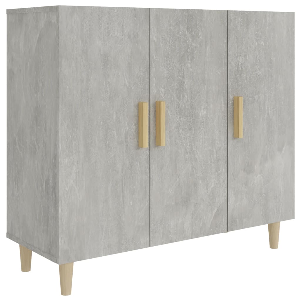 

vidaXL Sideboard Concrete Gray 35.4"x13.4"x31.5" Engineered Wood