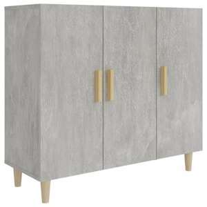 Příborník betonově šedý 90 x 34 x 80 cm kompozitní dřevo - obrázek 2