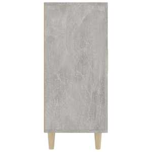 Příborník betonově šedý 90 x 34 x 80 cm kompozitní dřevo - obrázek 5