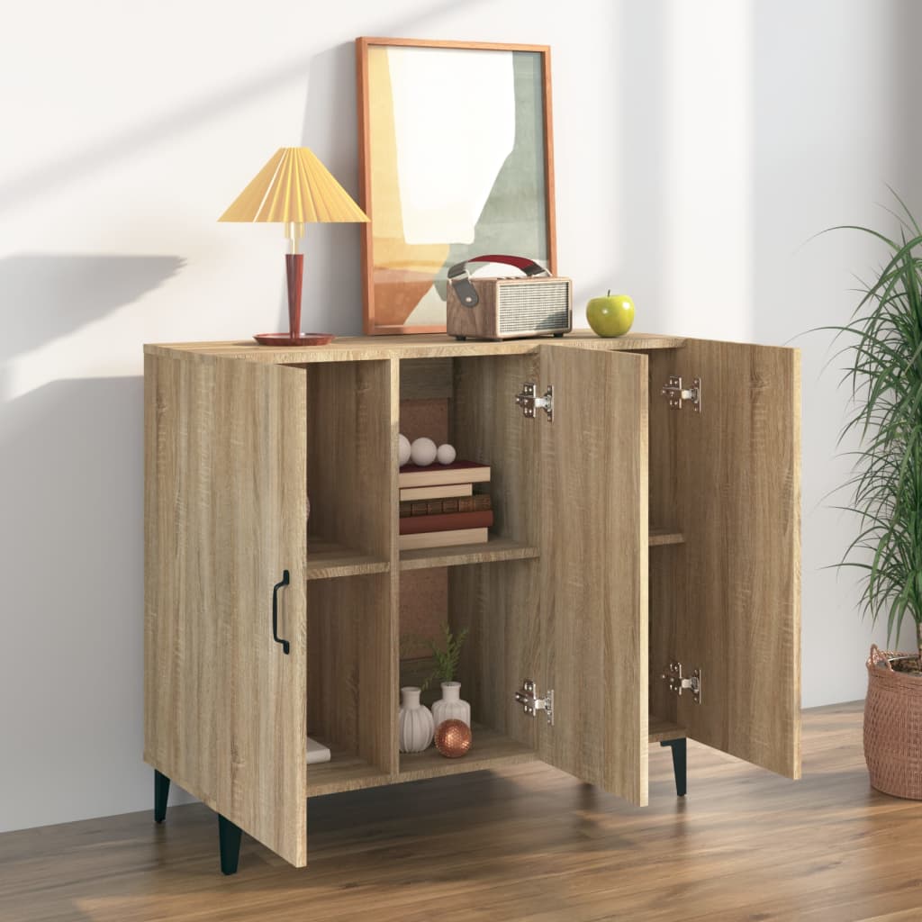 Thumbnail - vidaXL Sideboard Sonoma-Eiche 90x34x80 cm Holzwerkstoff