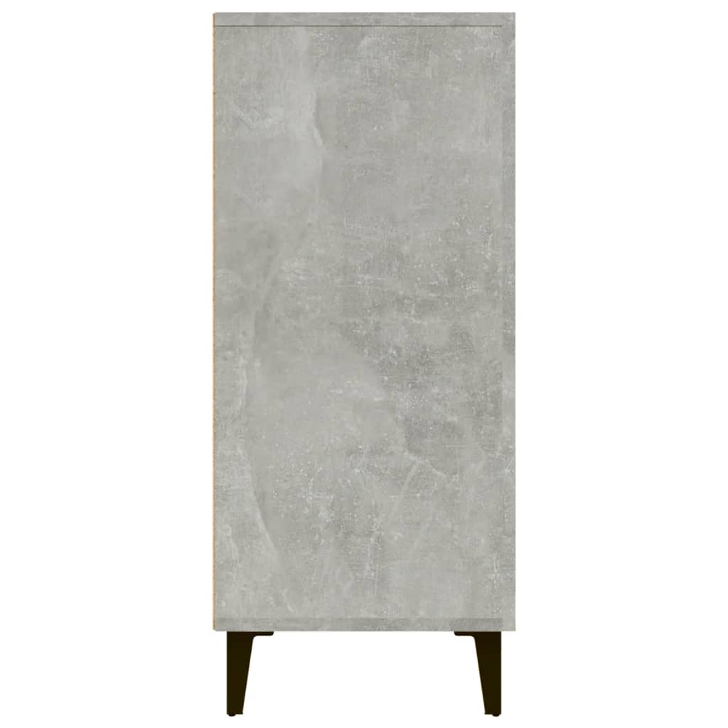 Komoda betonsko siva 90x34x80 cm konstruiran les