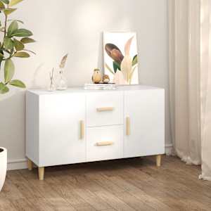 Příborník bílý 100 x 36 x 60 cm kompozitní dřevo