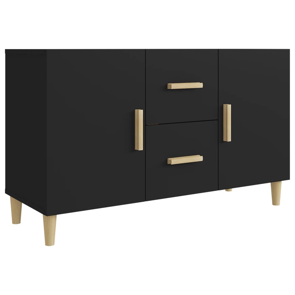 

vidaXL Sideboard Black 39.4"x14.2"x23.6" Engineered Wood