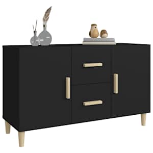 Příborník černý 100 x 36 x 60 cm kompozitní dřevo - obrázek 6