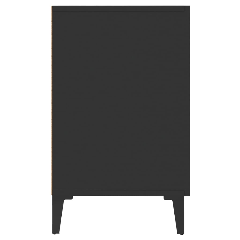 Příborník černý 100 x 36 x 60 cm kompozitní dřevo