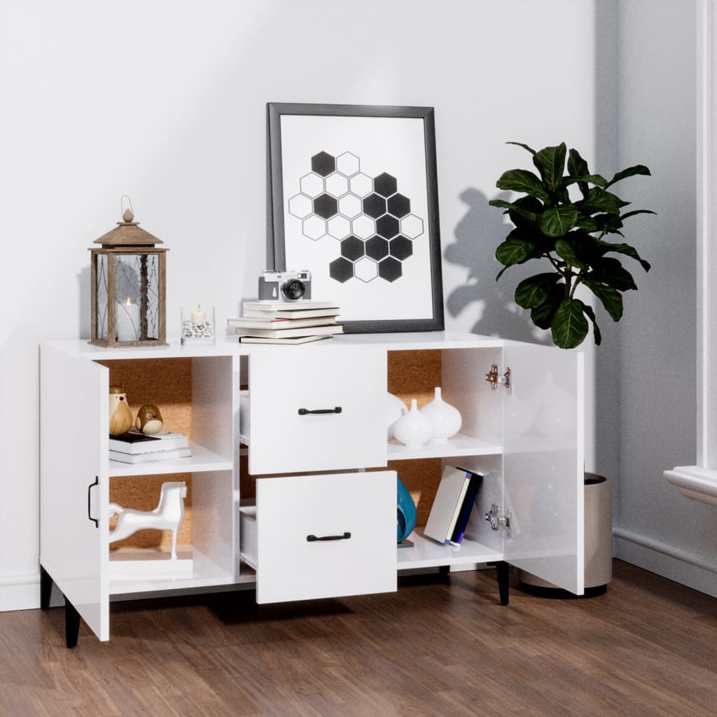 Thumbnail - vidaXL Sideboard Hochglanz-Weiß 100x36x60 cm Holzwerkstoff