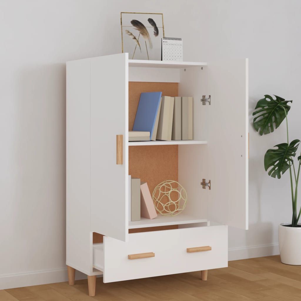Thumbnail - vidaXL Highboard Weiß 70x31x115 cm Holzwerkstoff