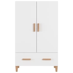 Komoda bílá 70 x 31 x 115 cm kompozitní dřevo - obrázek 5