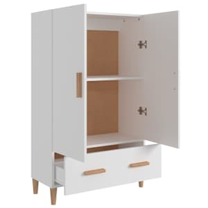 Komoda bílá 70 x 31 x 115 cm kompozitní dřevo - obrázek 7