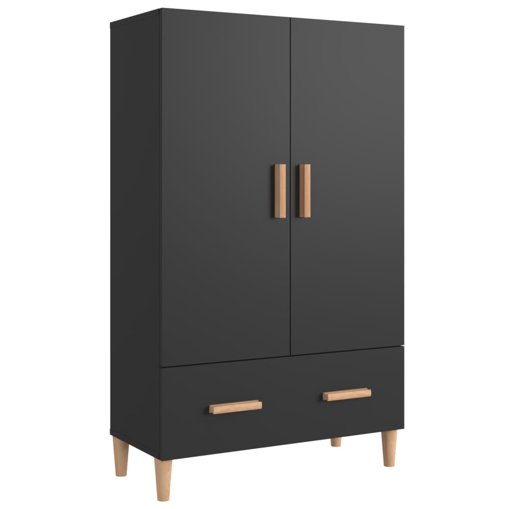 vidaXL Highboard černý 70 x 31 x 115 cm kompozitní dřevo