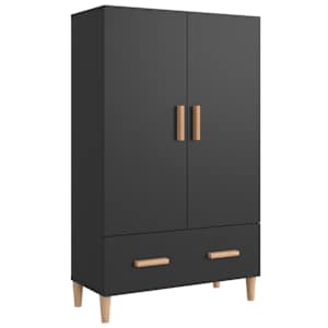 Highboard černý 70 x 31 x 115 cm kompozitní dřevo - obrázek 2